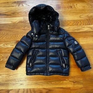 Moncler Shiny Black Puffer Jacket